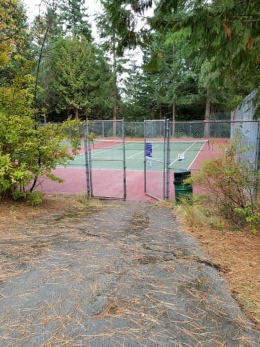 Cypress falls park, west vancouver, bc - tennis court