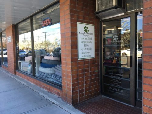 Simply Natural Raw Pet Food Store - Storefront (1)-2018-April