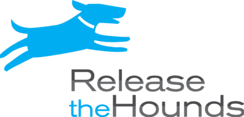 Release the hounds logo dog walking and boarding in vancouver bc canada