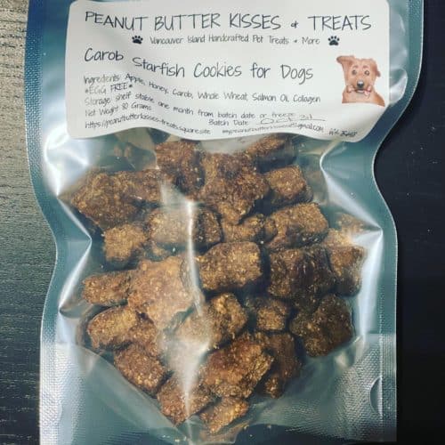 Peanut butter kisses and treats treat bag