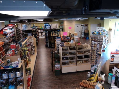 An image of the inside of a pet store