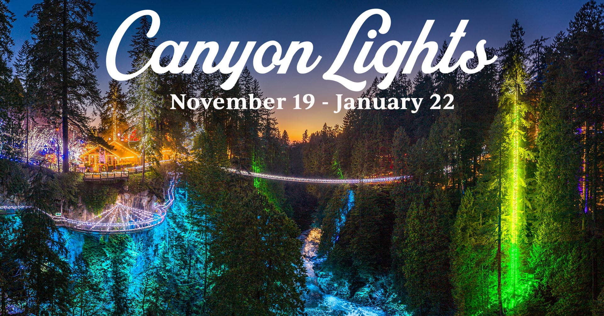 Canyon lights, dog-friendly christmas light display