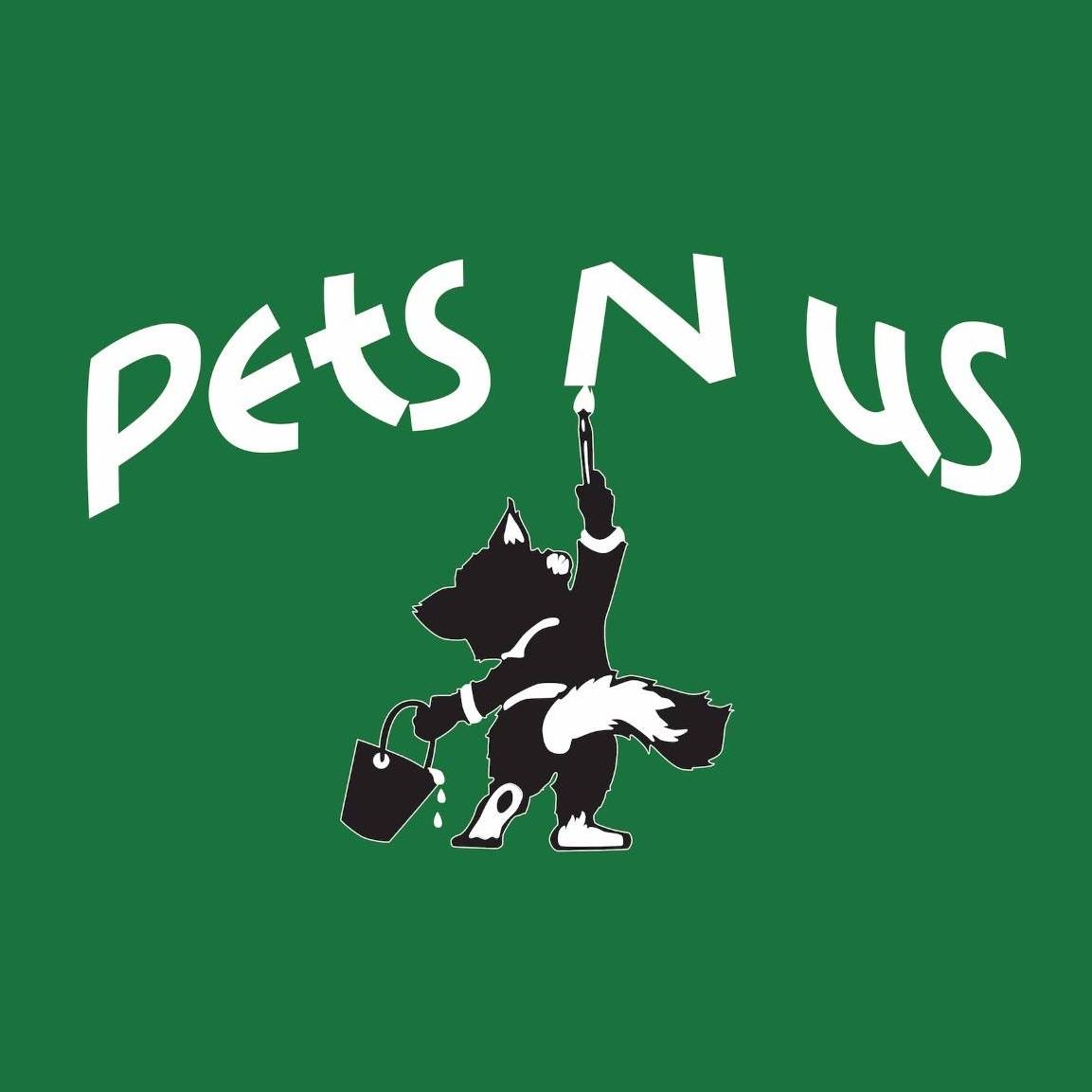 Pets n us logo, event is for dog photos with santa