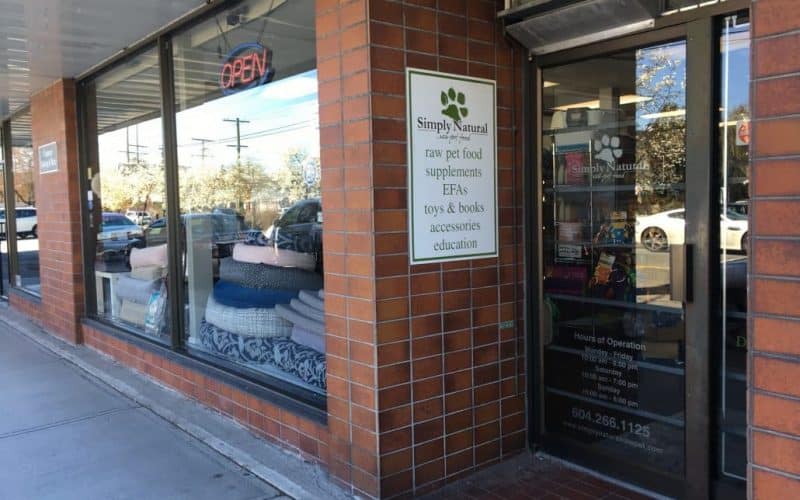 Simply Natural Raw Pet Food Store - Storefront (1)-2018-April